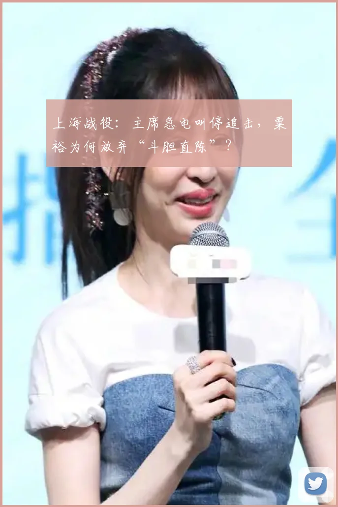 上海战役:主席急电叫停追击,粟裕为何放弃“斗胆直陈”?